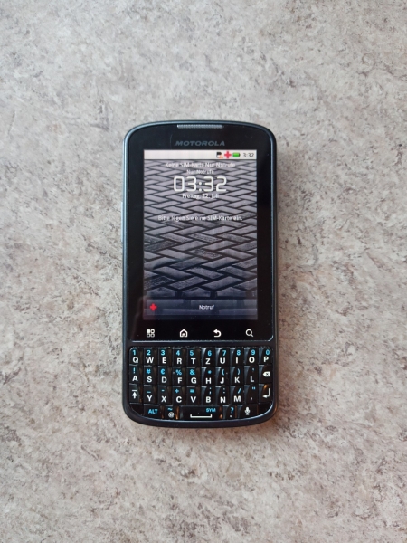 Motorola Pro XT610 schwarz Handy Smartphone Blackberry Telefon funktionsfähig