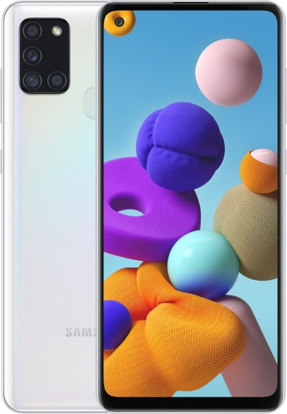 SAMSUNG Galaxy A21s 32GB Weiß – Hervorragend – Smartphone