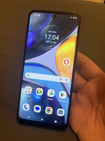 Motorola Moto G22 schwarz entsperrt 64GB Quad Kamera 6,5″ Android Smartphone gut