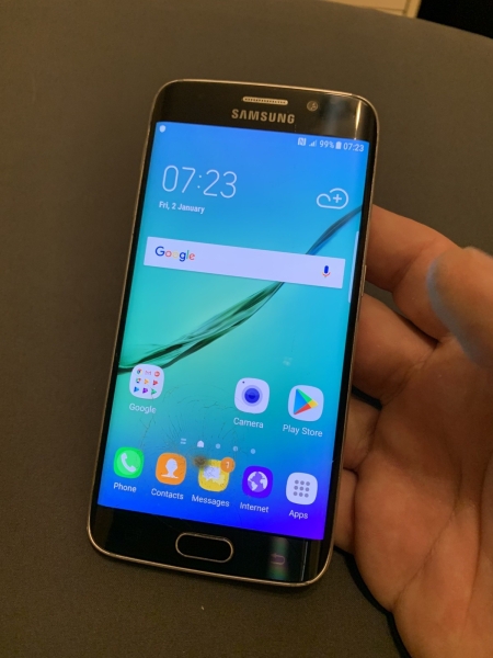 Samsung Galaxy S6 Edge schwarz entsperrt 32GB Android Smartphone gesprungen