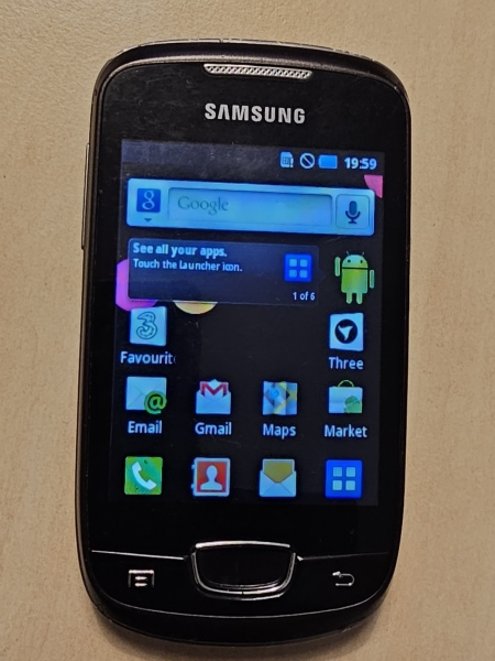 Samsung Galaxy Mini GT-S5570 grau entsperrt Smartphone