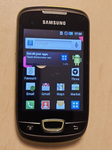 Samsung Galaxy mini GT-S5570 Brown Three Smartphone