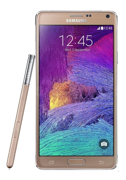 Samsung Galaxy Note 4 Smartphone 5,7 Zoll 32 GB Gold „gebraucht“