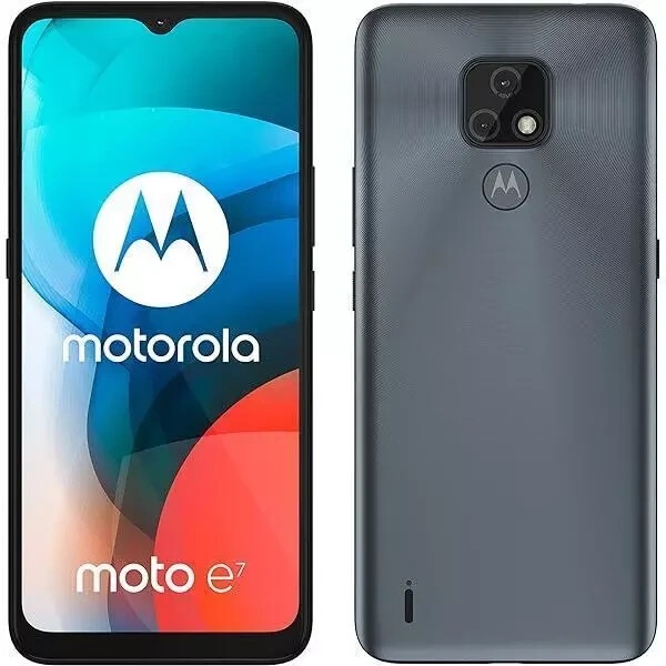 Motorola Moto E7 32GB grau entsperrt SIM-frei Android Smartphone sehr gut