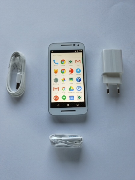 Motorola Moto G – 3.Gen. – 8GB  – 5 Zoll Smartphone – Weiß sehr gut erhalten
