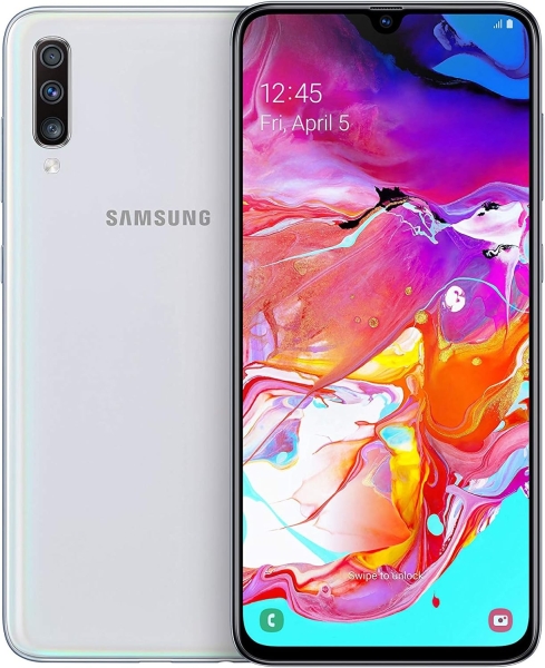 Samsung Galaxy A70 – Smartphone 6,7 Zoll 128GB Dual Sim Weiß #4 „teildefekt“ Spr