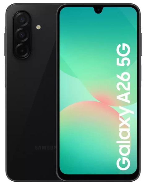 Brandneu Samsung Galaxy A26 5G 128GB entsperrt Android Smartphone schwarz