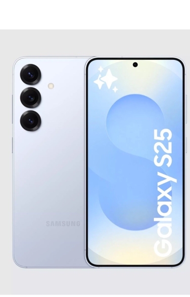 Neu Samsung Galaxy S25 eisblau 128GB, AI 5G 6,2″ 12GB RAM entsperrt UK Dual Sim