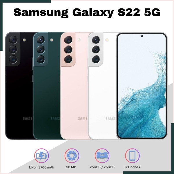 Neu Samsung Galaxy S22 5G SM-S901U 128GB/256GB Handy Ohne Vertrag Smartphone