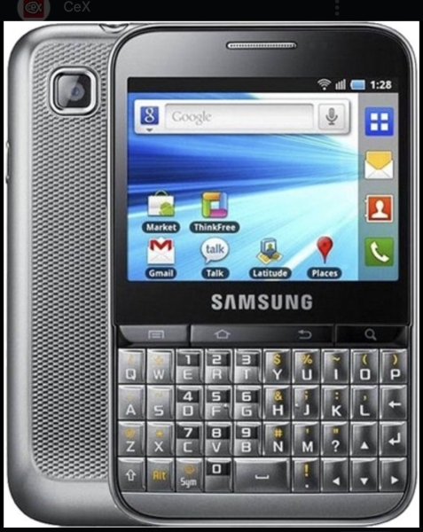 Samsung Galaxy Pro GT-B7510 entsperrt schwarz/silber. Original Telefon