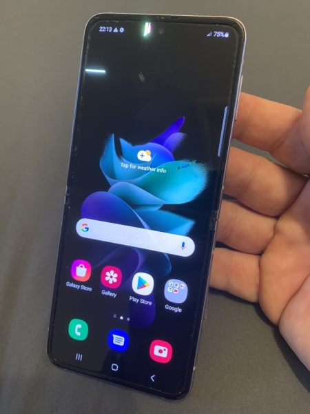 Samsung Galaxy Z Flip3 Purple 128GB 6,7″ Faltbar Android Smartphone Defekt Lesen