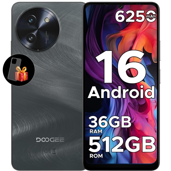 DOOGEE Note59 Pro+ 5G Android 16 Smartphone 36GB+512GB Handy 6250mAh NFC