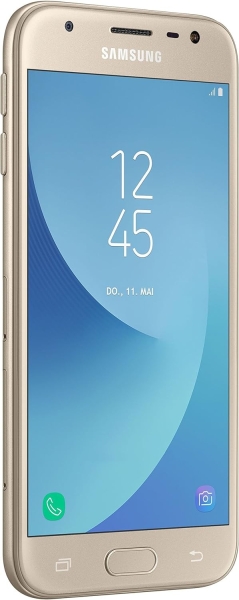 Samsung Galaxy J3 Smartphone 5 Zoll Display, 16 GB Gold „akzeptabel“