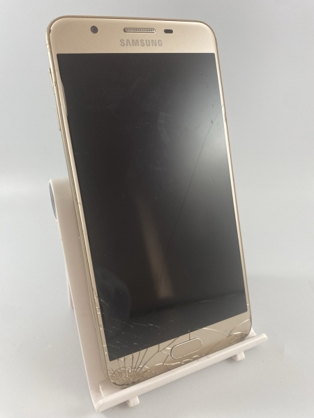 Samsung Galaxy J7 Prime Gold 16GB 5,5″ 13MP Android Smartphone gesprungen defekt #B