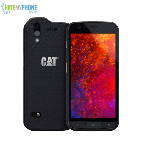CAT S61 schwarz entsperrt 64GB 5,2″ 16MP Thermo robust Android Smartphone