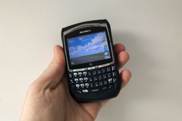 BlackBerry Electron 8700g dunkelblau (entsperrt) Smartphone QWERTZ Handy