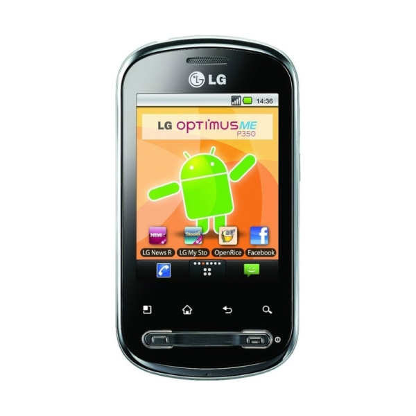 LG Optimus ME P350 schwarz entsperrt AndroidOS Handy – guter Zustand