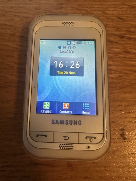 Samsung C3300K Champ weiß entsperrt 1GB 2,4″ 1,3MP 30MB Mini Android Smartphone