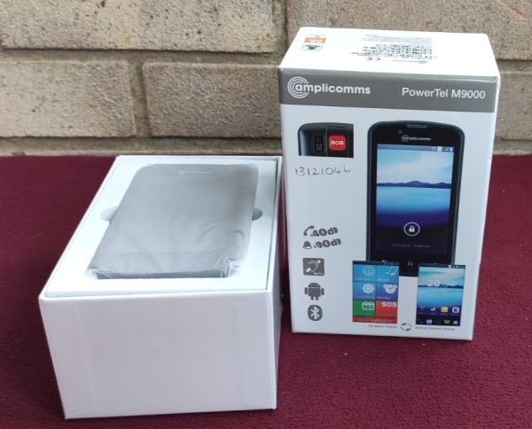 Amplicomms PowerTel M9000 Handy Smartphone für Senioren & Hörgeschädigte