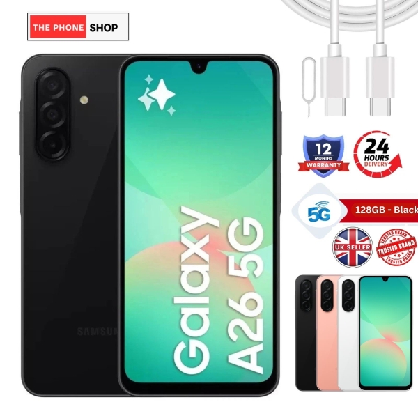 Samsung A26 5G 128GB 6,7″ ENTSPERRT Brandneu Versiegelt Smartphone 2025 KOSTENLOSER VERSAND UK
