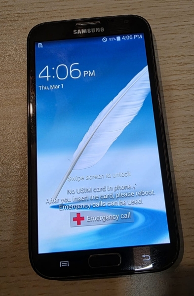 Samsung Galaxy Note 2 braun entsperrt 16GB 5,5″ 8MP 2GB RAM Android Smartphone