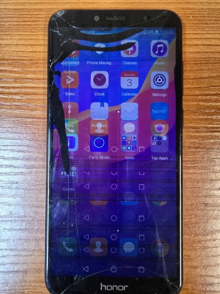 Huawei Honor 7a 16GB schwarz (entsperrt) Smartphone Displayschaden