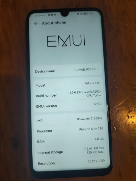 Huawei P30 lite MAR-LX1A – 128 GB – Smartphone Midnight Black (entsperrt)