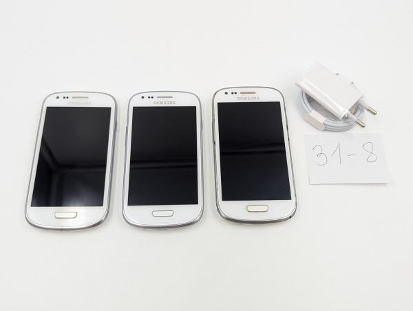 3x Samsung Galaxy S3 mini 8GB Weiß Android Smartphone GT-I8190 💥3 Geräte
