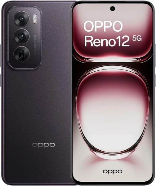 Neu Oppo Reno 12 256GB 16GB DUAL SIM SCHWARZ entsperrt SIM frei Smartphone