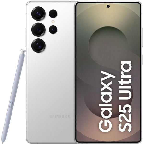 Samsung Galaxy S25 Ultra (S938B) 256 GB Titanium Whitesilver Dual-SIM Smartphone