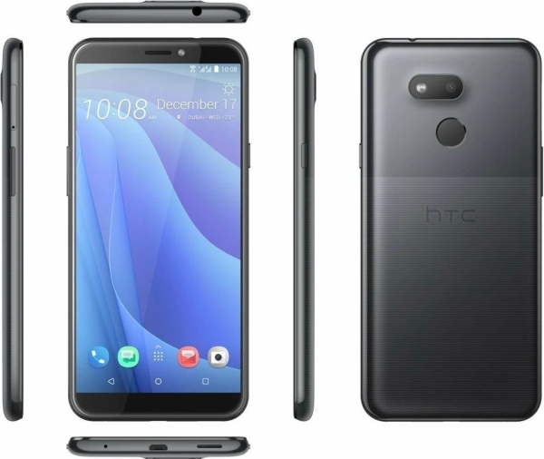 HTC Desire 12s Midnight Black entsperrt-Dual SIM-13MP vorne&hinten-NFC-Smartphone