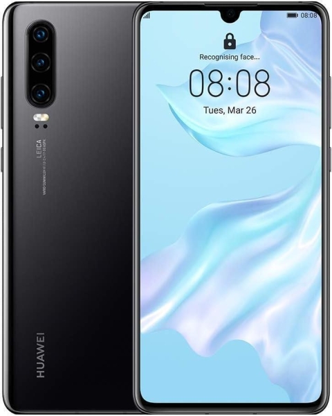 Huawei P30 – 128 GB – Smartphone schwarz (entsperrt) – Modell UK