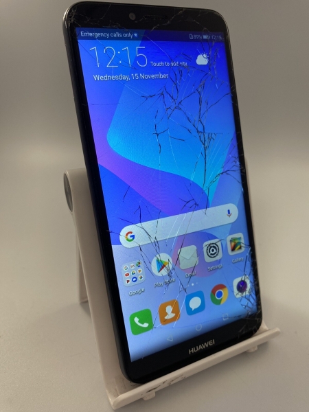 Huawei Y6 2018 ATU-L21 schwarz entsperrt 16GB 5,7″ 13MP Android Smartphone rissig