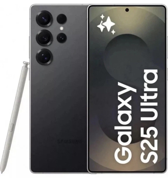 Brandneu Samsung Galaxy S25 Ultra 256GB Dual Sim 5G entsperrt Smartphone schwarz