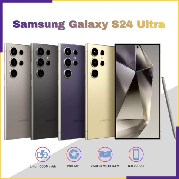 Samsung Galaxy S24 Ultra 5G S928U 256GB 12GB RAM Ohne Vertrag Smartphone Handys