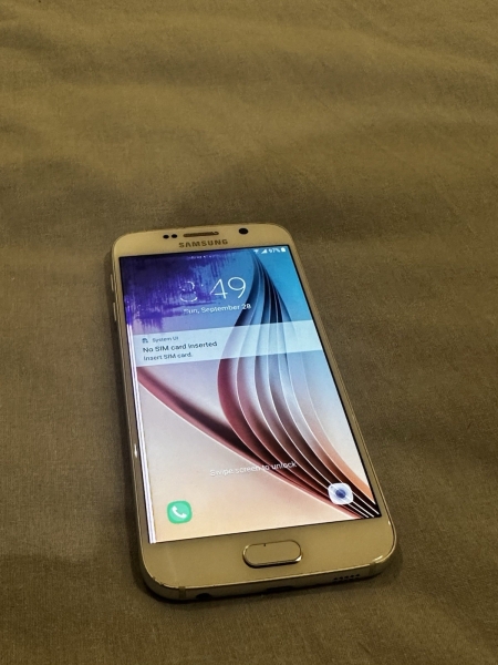 Samsung Galaxy S6 weiß 5,1″ entsperrt Smartphone 32GB gesprungen
