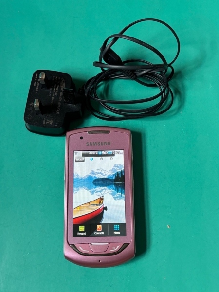 SAMSUNG GT-S5620 PINK TOUCHSCREEN HANDY SMARTPHONE VODAFONE FUNKTIONIERT