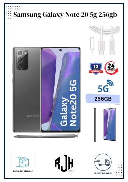 Neu Samsung Galaxy Note 20 5G 256GB entsperrt Android Smartphone makellos A++++