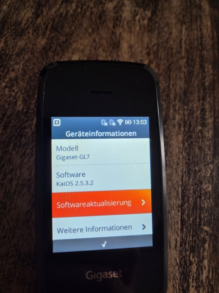 Internetfähiges Klapphandy Smartphone GIGASET GL7 Seniorenhandy