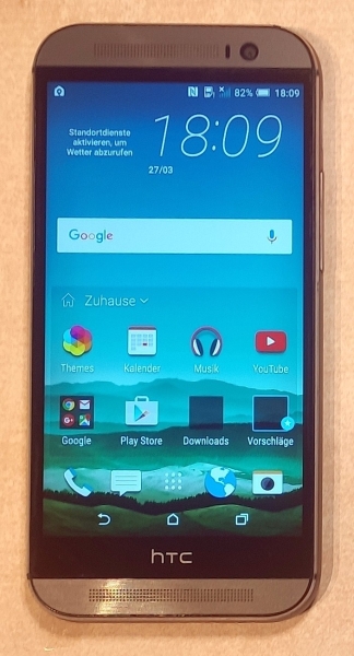 Smartphone HTC One M8s++16 GB grau++5,0 Zoll++Kamera 5,0 MP++RAM 1,8 GB