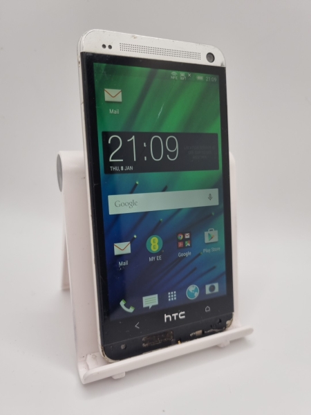 HTC One M7 PNO7100 32GB EE silber Android Smartphone #S05
