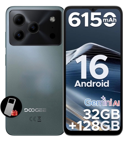 Doogee Note 56 Pro Smartphone (6,7″ HD, 32GB RAM, 128GB Speicher, Android 16, AI)