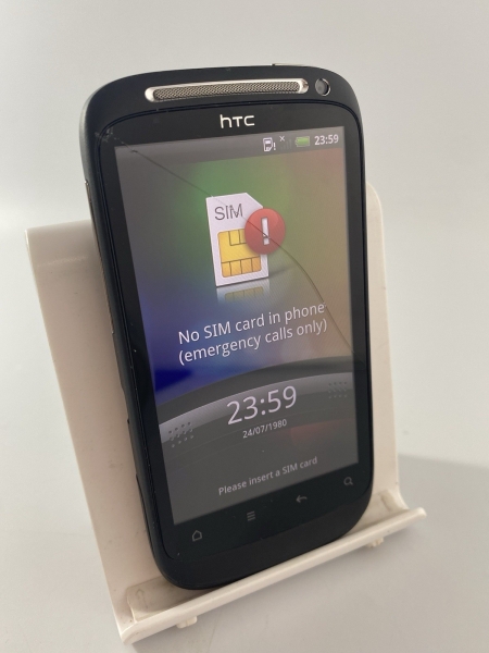 HTC Desire S schwarz O2 Netzwerk Single Sim 1,1GB 3,7″ Android Smartphone gesprungen