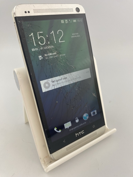 HTC One M7 silber entsperrt Single Sim 32GB 4,7″ 4MP Android Smartphone gesprungen
