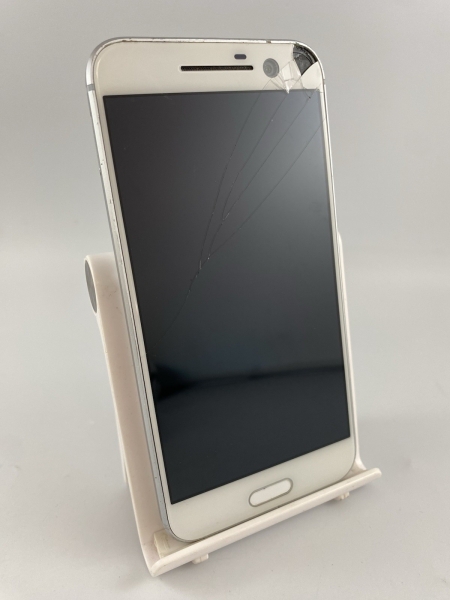 HTC 10 silber 32GB 5,2″ QHD 12MP 4GB RAM Android Smartphone gesprungen defekt #E