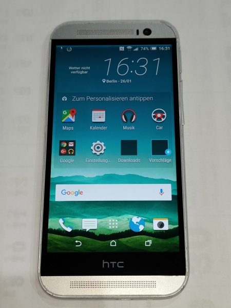 HTC One M8 16GB Glacial Silver Ohne Simlock Android Smartphone 4G LTE