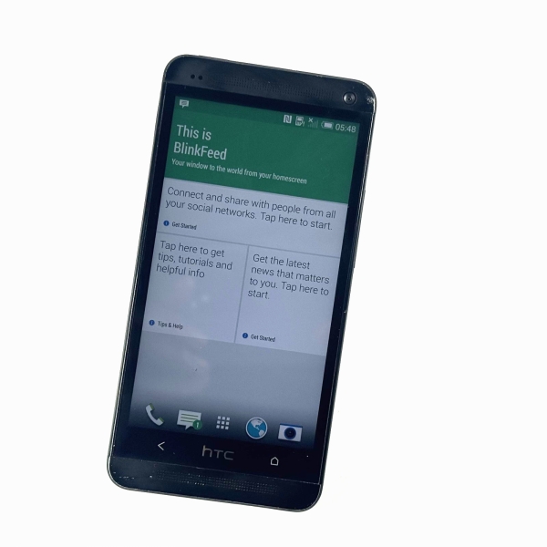 HTC One M7 32GB schwarz entsperrt Smartphone durchschnittlicher Zustand Klasse C 777