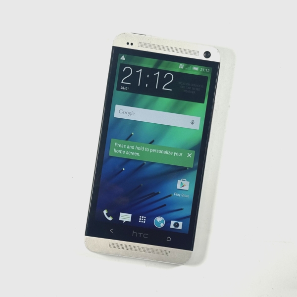 HTC One M7 silber entsperrt 32GB 2GB RAM guter Zustand Grade B 770