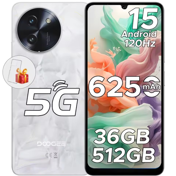 DOOGEE Note59 Pro+ 5G Android 16 Smartphone 36GB+512GB Handy 6250mAh NFC