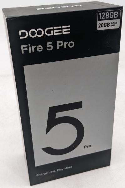 Doogee Fire 5 Pro 6,6″ 90Hz HD+ Rugged Android Smartphone 4+128GB 13000mAh schwarz